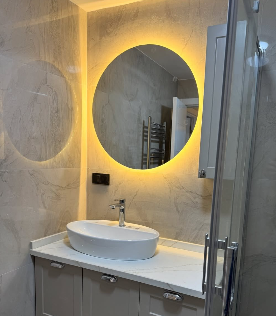 Yuvarlak Aydınlatmalı Ayna 01